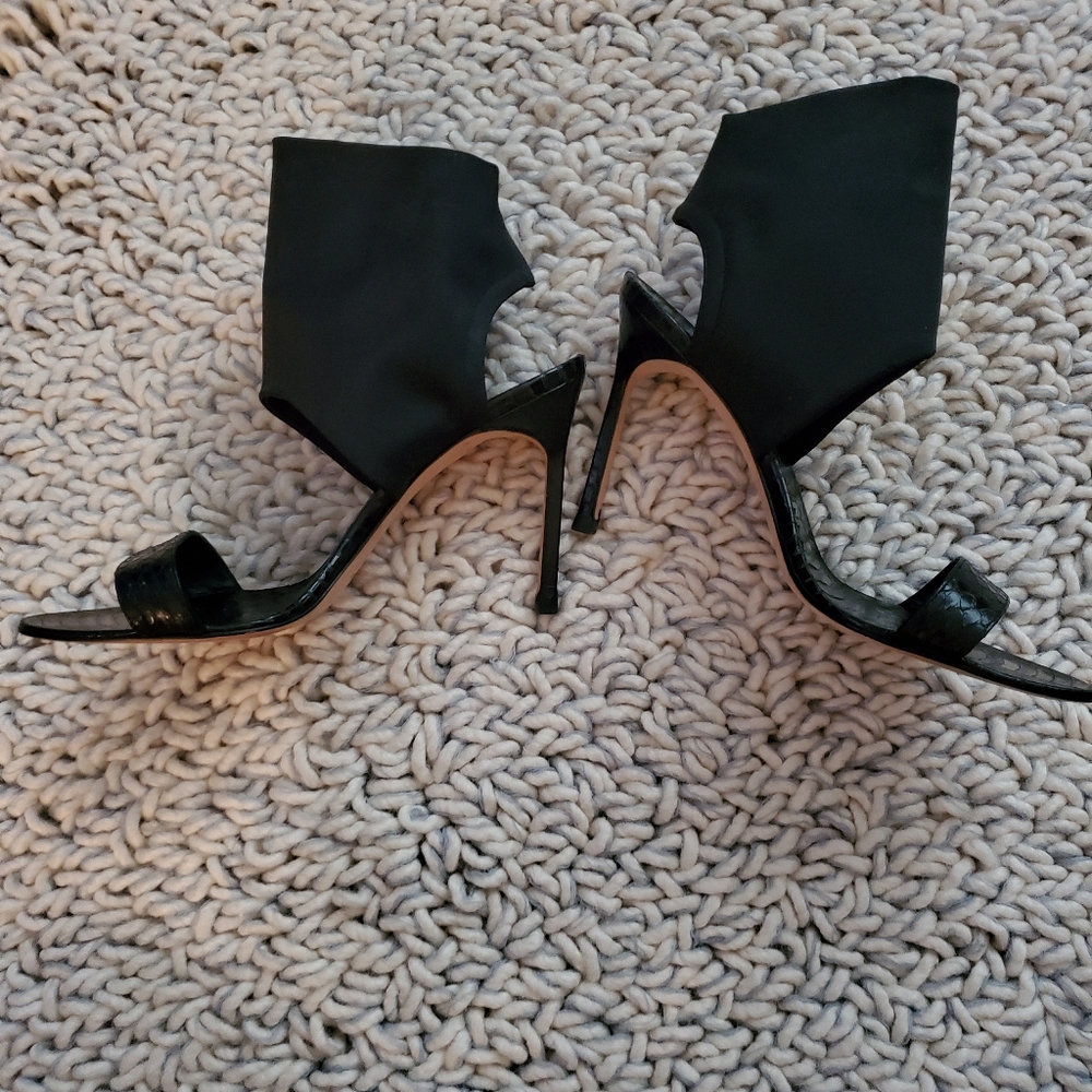 Manolo Blahnik Ankle Accent Heels